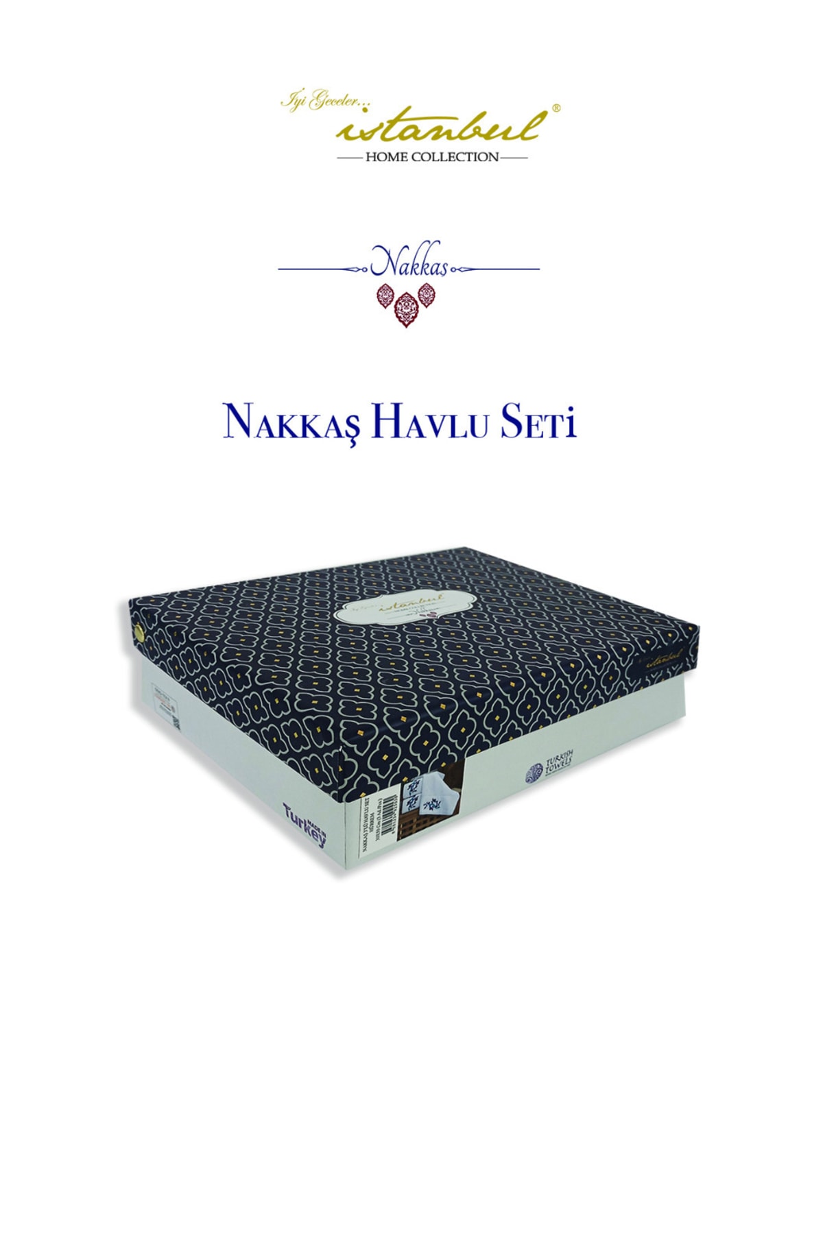 İyi Geceler İstanbul Nakkaş Havlu Seti (3'lü) 30x50 Cm Mahidevran - Görsel 2