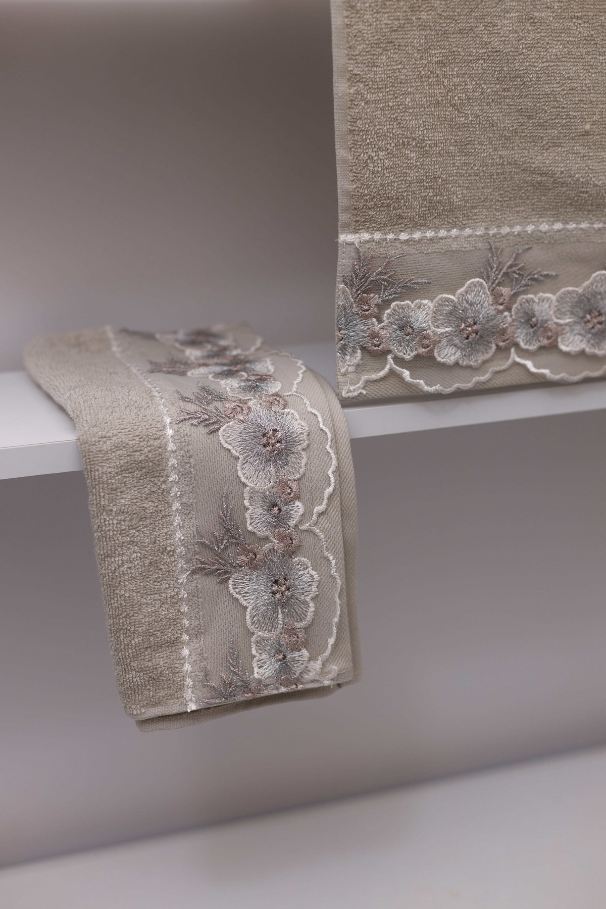 Fame Kıtchen Pamuklu Dantelli Bordür Havlu 30x50 Cm 2 Adet - Görsel 2