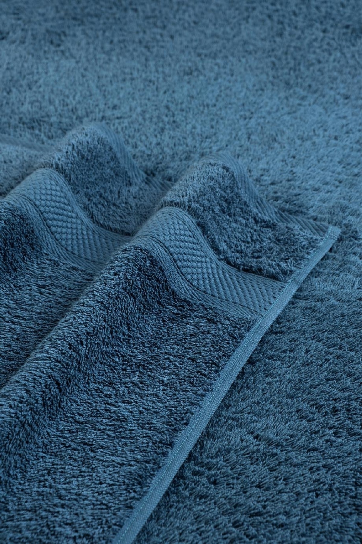 Arliva Home Terra Bukle Bordürlü Havlu Lacıvert 50x90 - Görsel 2