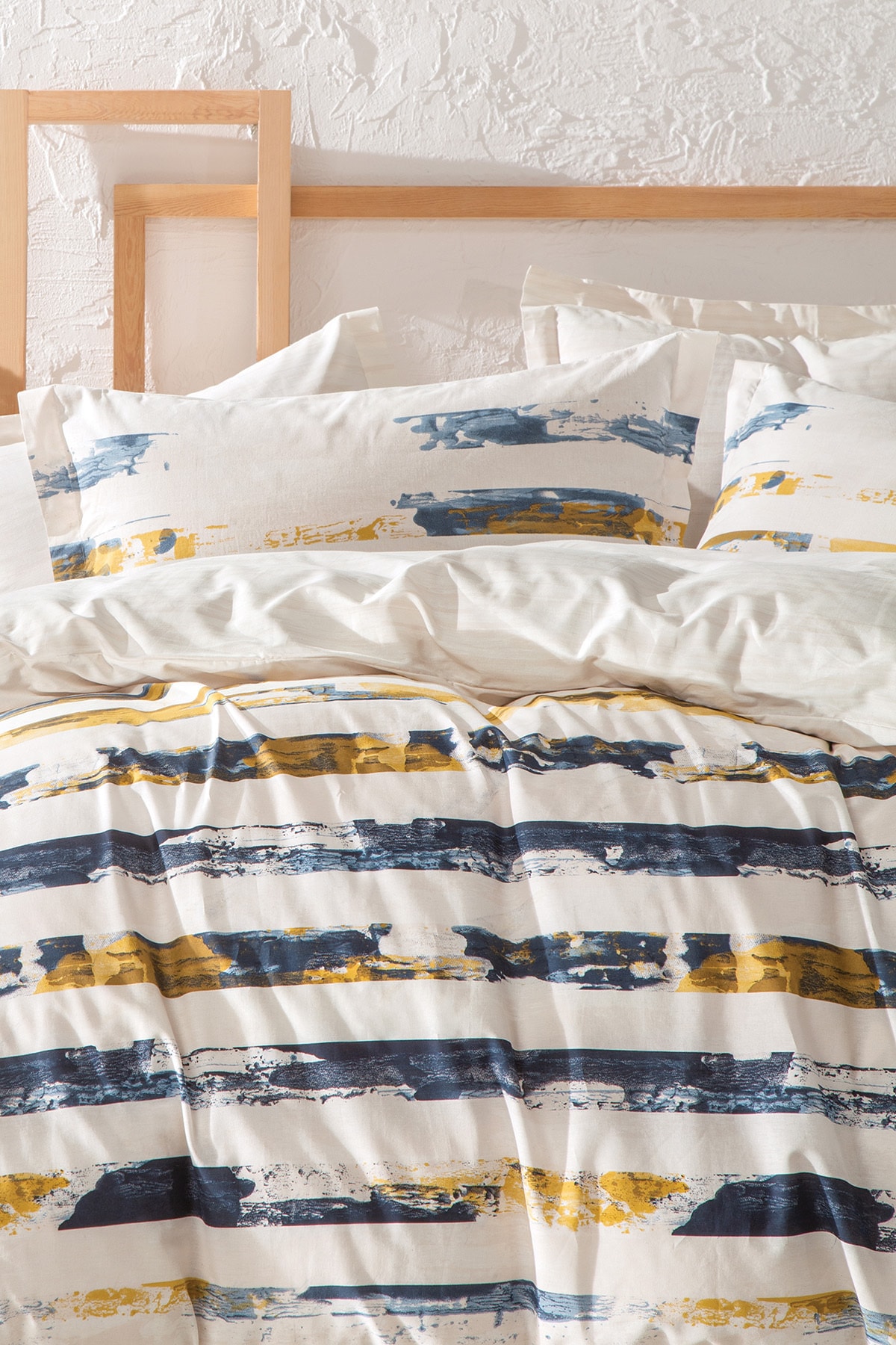 Yataş Stain Ranforce Çift Kişilik Nevresim Takımı - Bej - Görsel 2