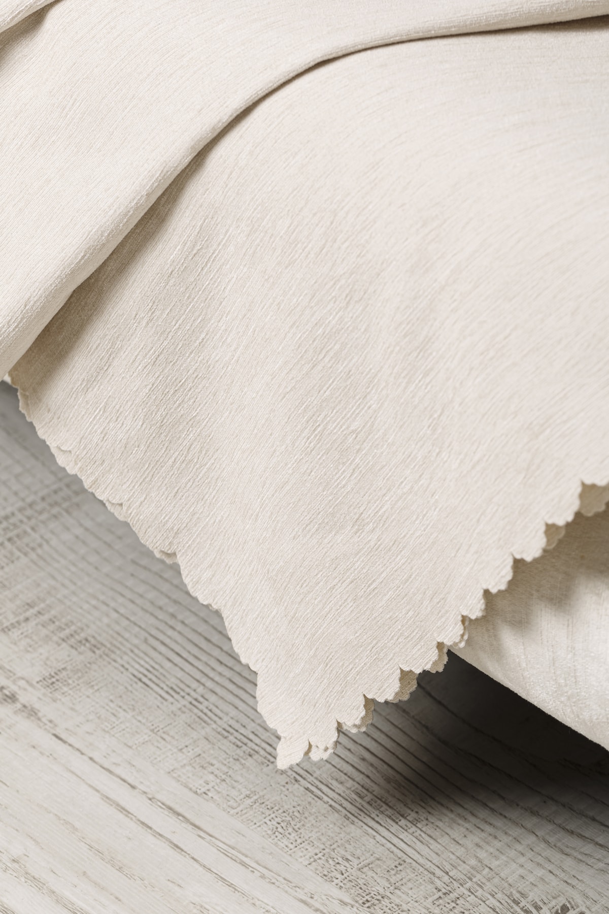 VELERDE HOME Velerde Krem Şönil Çift Taraflı Çekyat Koltuk Örtüsü Şalı - Görsel 2