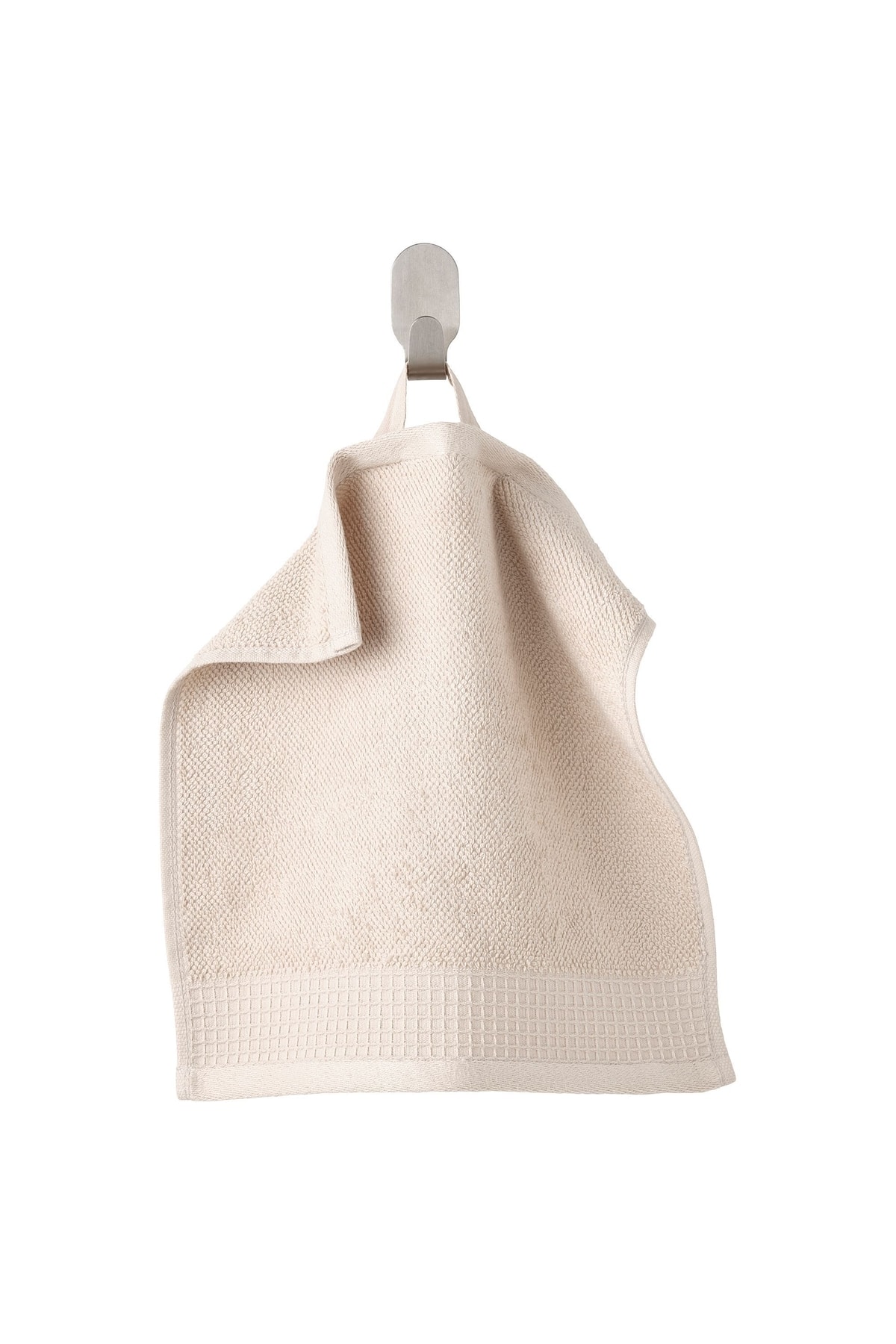 IKEA 3 Adet Küçük Banyo Havlusu 30x30 Cm El Yüz Havlusu 3 Lü Set Bej Pamuk - Görsel 3