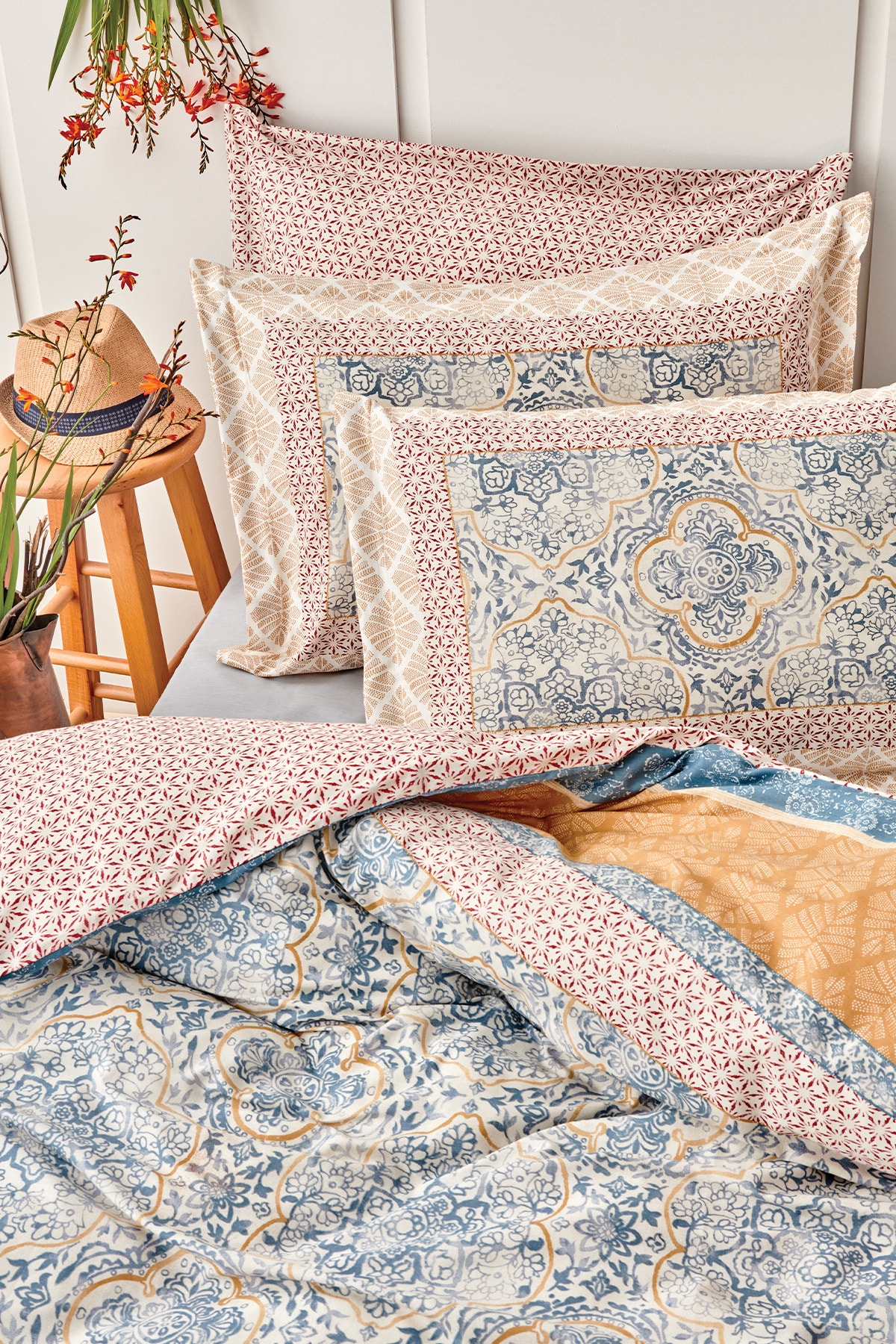 Yataş Delissa Çift Kişilik Ranforce Nevresim Seti - Mavi - Görsel 3