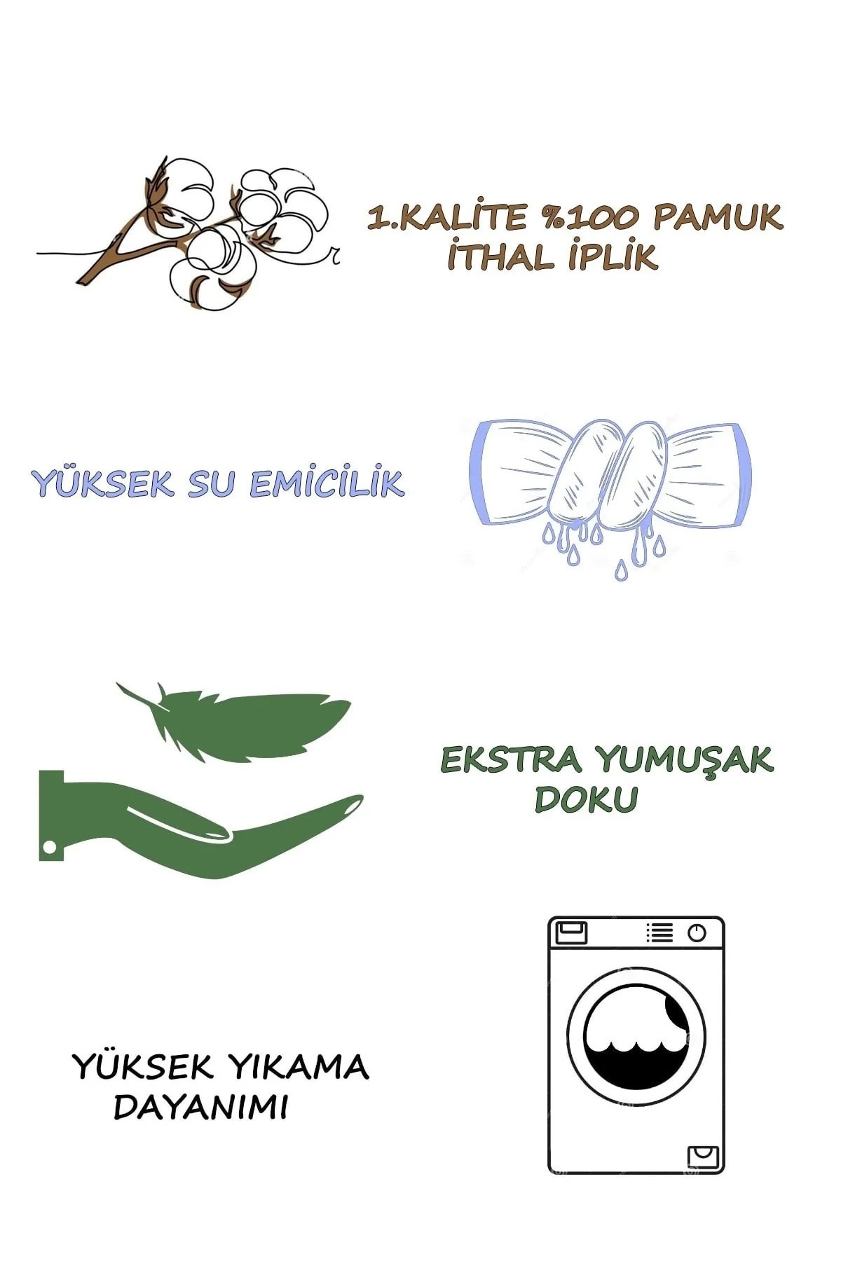 Louis Marie Reyna 2'li Banyo Havlu Seti | %100 Pamuk | Gri - Görsel 3