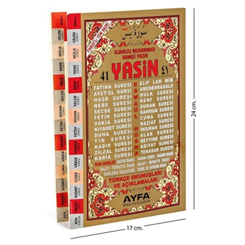 Ayfa Basın Yayın Yasin Kitabı - Sarı Kapak Orta Boy - 128 Sayfa - Fihristli - Ayfa Yayınevi - Mevlid Hediyeliği