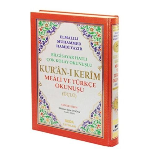 Seda Yayınları Orta Boy Üçlü Kuranı Kerim (arapça, Türkçe Okunuş Ve Türkçe Meali)