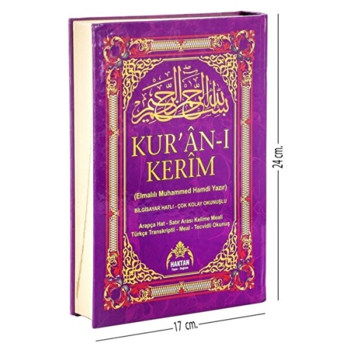 Haktan Yayın Dağıtım Kuranı Kerim Ve Satır Arası Kelime Kelime Türkçe Okunuşlu Ve Meali - 5 Özellikli - Mealli Kuran - Or