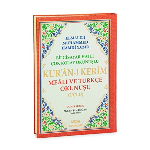 ihvan online Üçlü Mealli Arapça Türkçe Okunuşlu Kuranı Kerim Cami Boy
