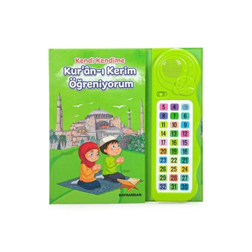 ihvan online Sesli Elif Ba Kuranı Kerim Öğreten Cihaz Seti Kitaplı Yeşil