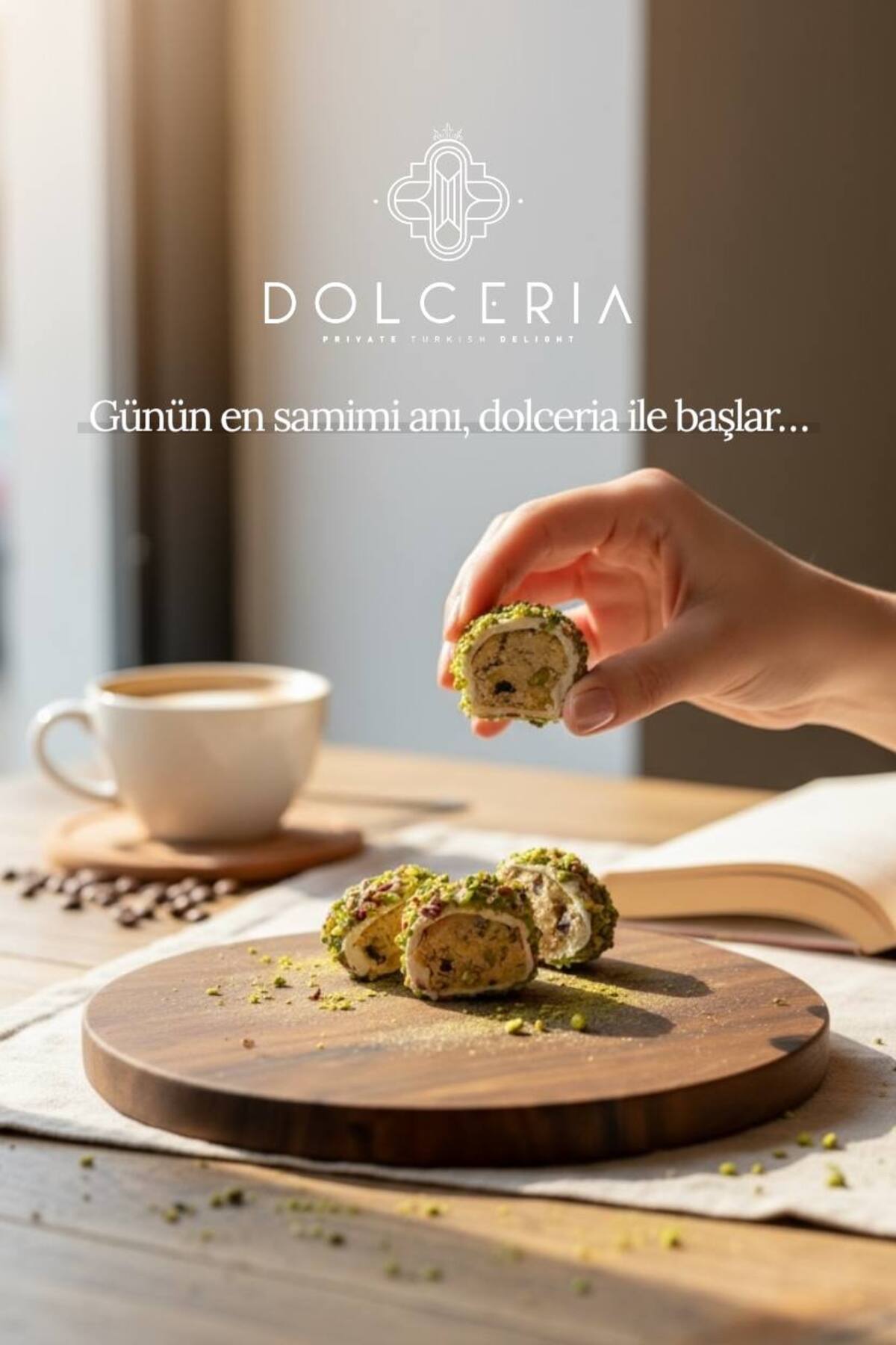 Dolceria Premium Antep Fıstıklı Sarma Lokum