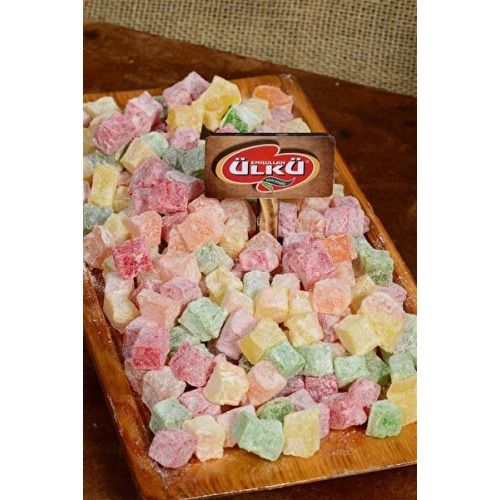 ÜLKÜ KURUYEMİŞ MİNİ YUMUŞAK RENKLİ KUŞ LOKUMU 500GR