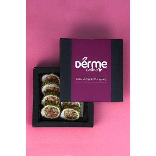 Derme Sarma Lokum Atom (Badem, Fındık, Ceviz, Antep Fıstık) 300 Gram