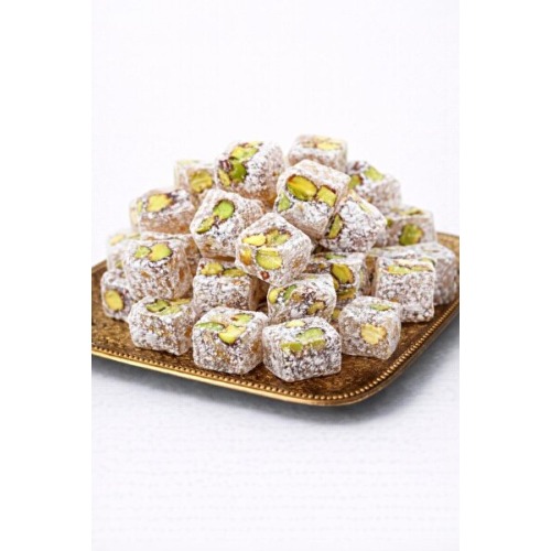 ARTUKBEY Çifte Kavrulmuş Hindistan Cevizli Fıstıklı Lokum 500 Gr