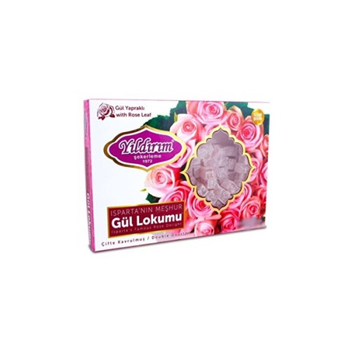 Yıldırım Şekerleme Gül Yapraklı Çifte Kavrulmuş Gül Lokumu 150 gr
