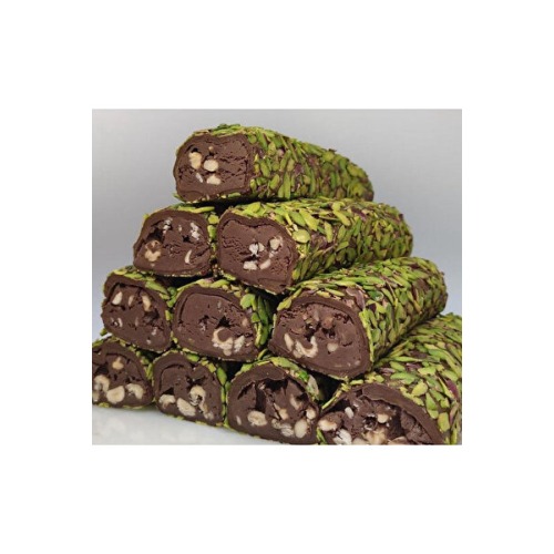 LokArt Lok-Art | File Fıstıklı Nutellalı Fındıklı Sarma Lokum | 500 Gr