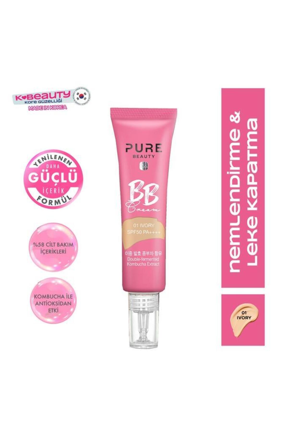 PURE BEAUTY BB Krem SPF50 PA++++ Ivory 30 ml