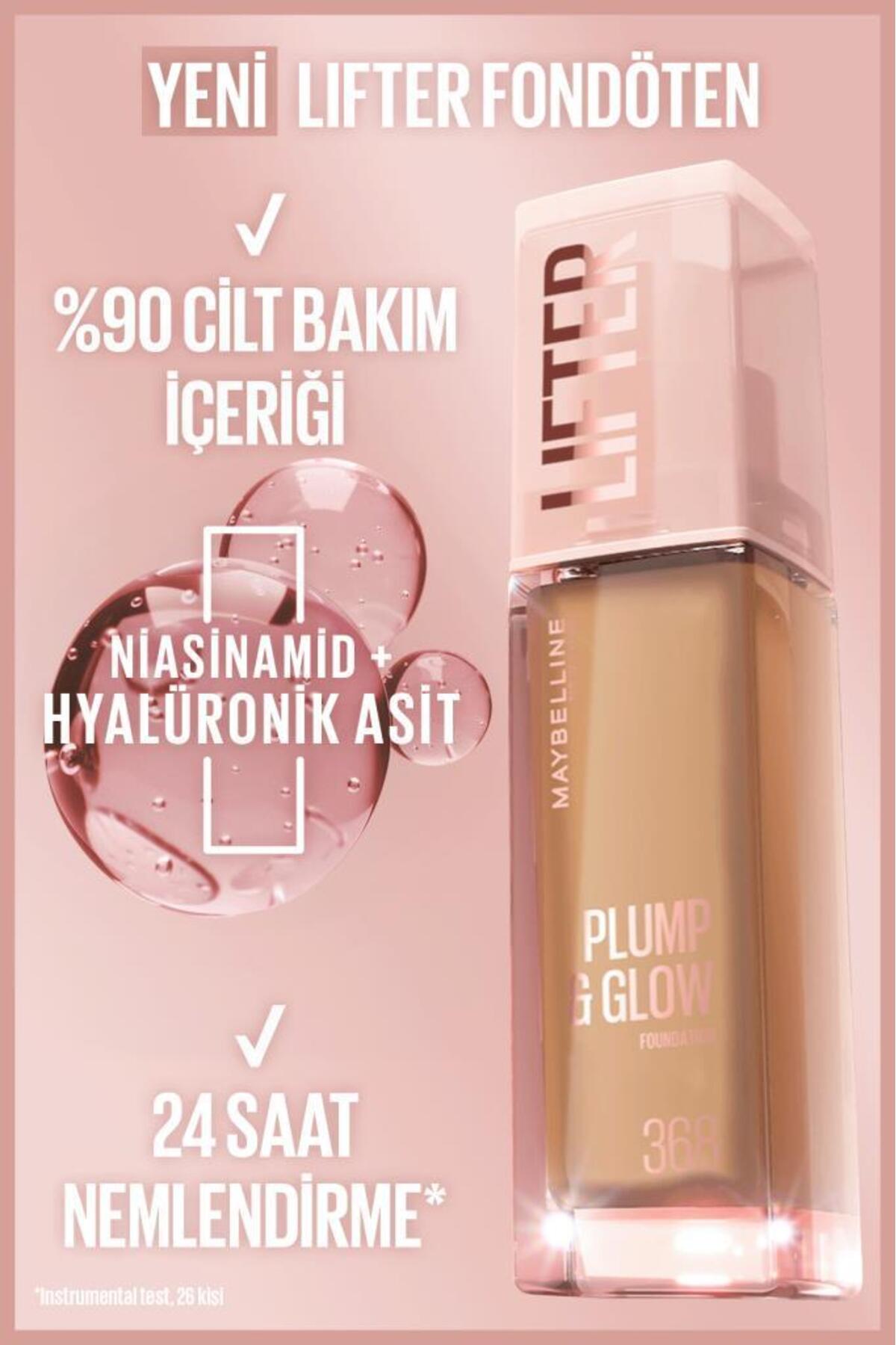 Maybelline New York Lifter Niasinamid ve Hyalüronik Asit İçeren Aydınlatan Fondöten - 110 - Görsel 3