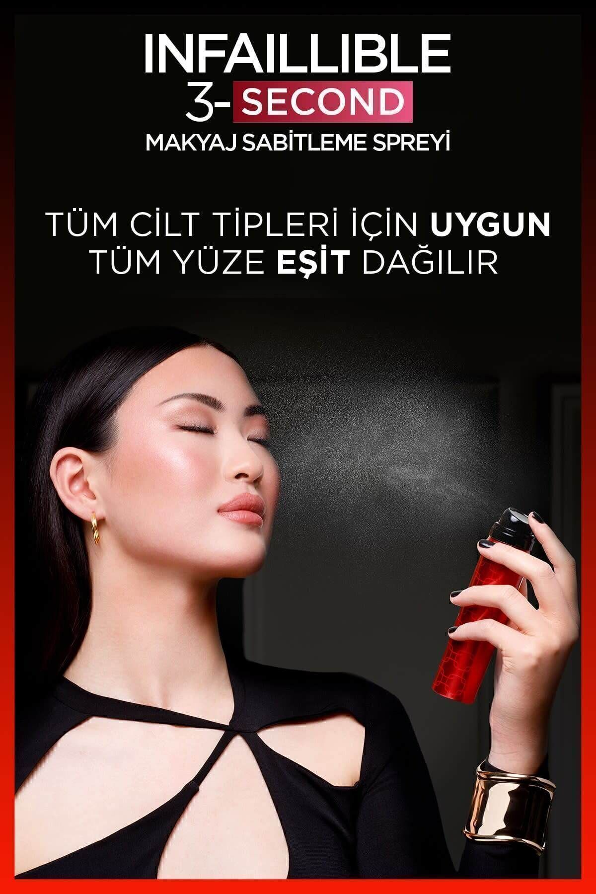 L'Oreal Paris Infaillible 3-Second Makyaj Sabitleme Spreyi – Setting Spray - Görsel 3