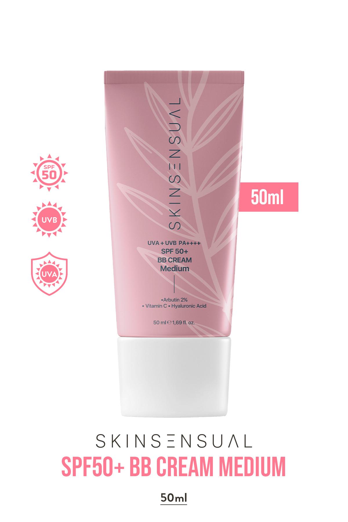 Skin Sensual BB Krem Medium 50ml | 50 Spf Uva/Uvb Pa++++ | Leke Oluşumunu Önlemeye Yardımcı, Aydınlık ve Canlılık
