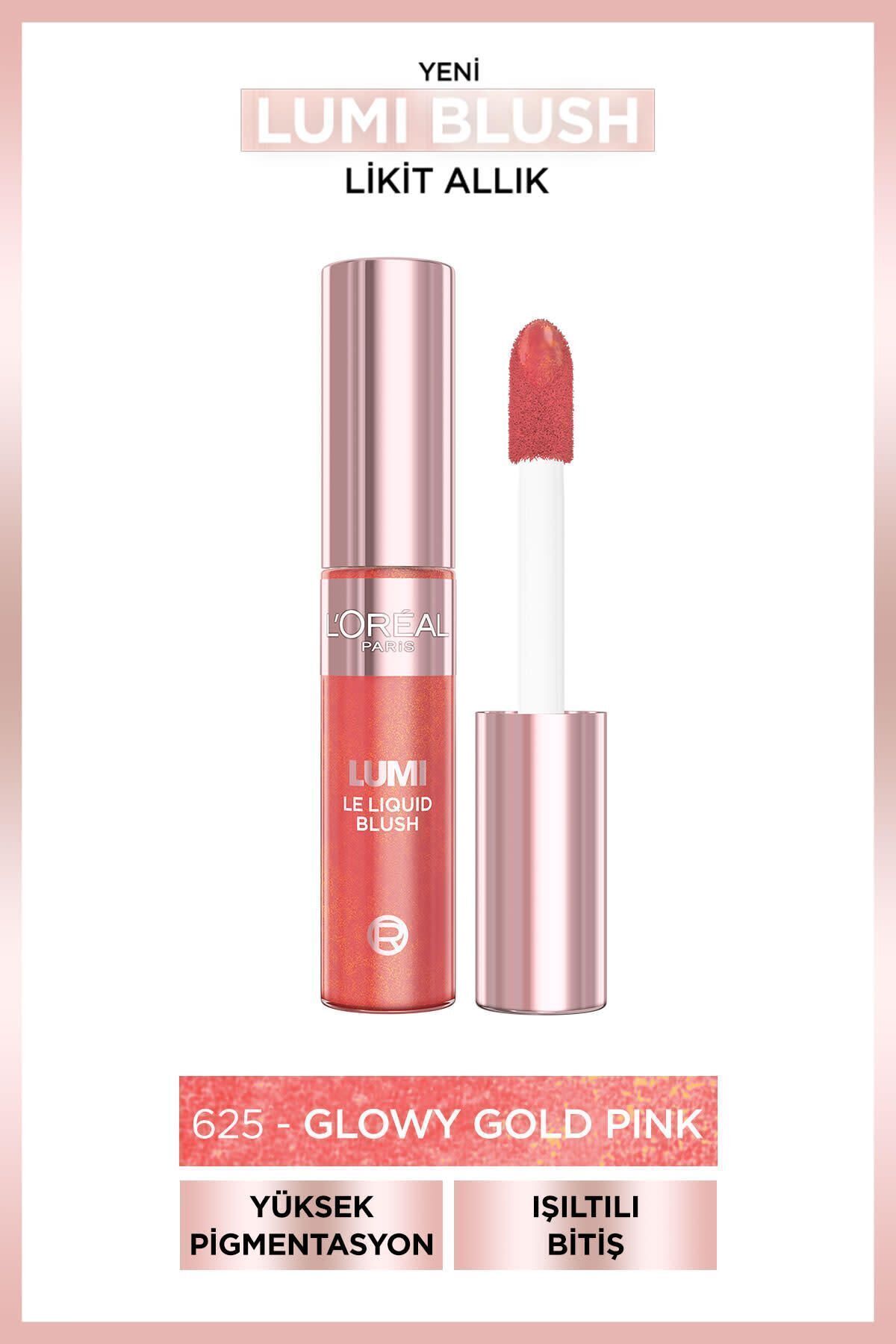 L'Oreal Paris L’Oréal Paris Lumi Blush Likit Allık - 625 Glowy Gold Pink