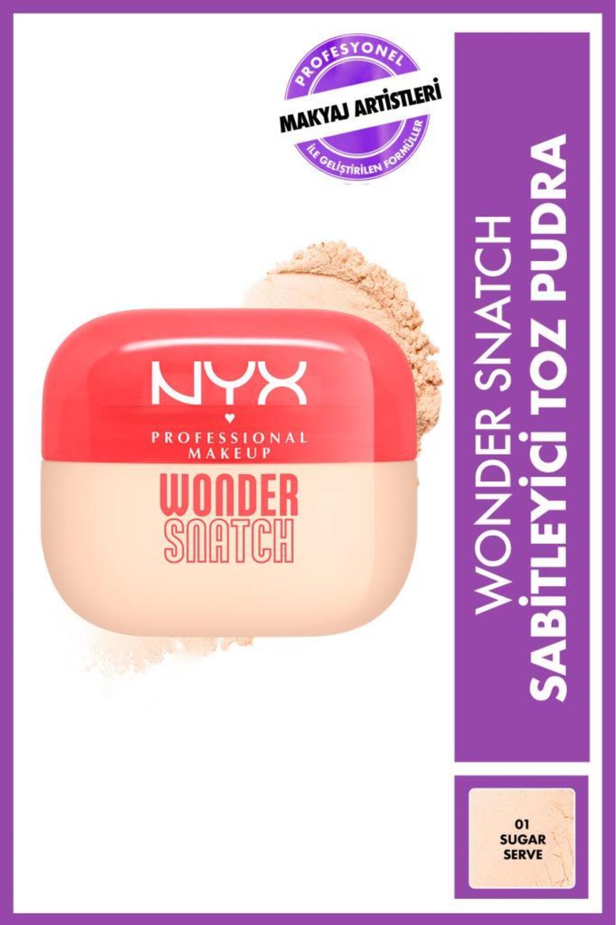 NYX Professional Makeup Wonder Snatch Sabitleyici Toz Pudra - 01 Sugar Serve