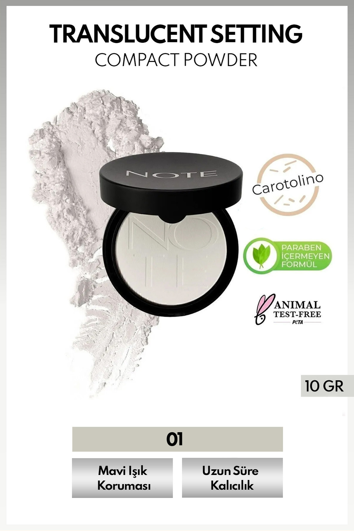 NOTE Translucent Setting Powder Makyaj Sabitleyici Toz Pudra - Transparan