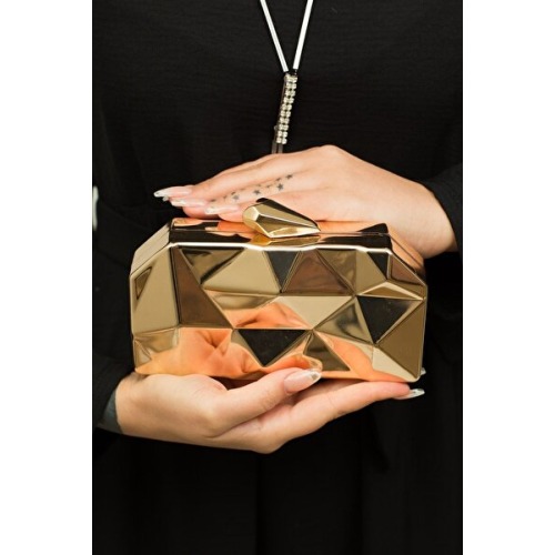 weem bag Elysara EB0808 | Pyramid Chic Metal Gösterişli Abiye Çanta