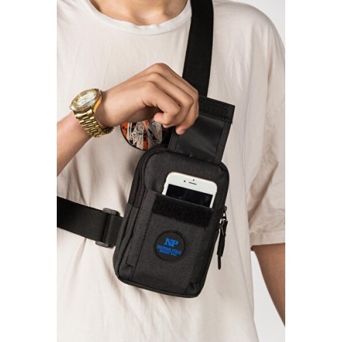 NEWISH POLO ACCESSORIES Newish Yuppy Club Keten Telefon Bölmeli Bel Ve Çapraz Omuz Çanta Göğüs Seyahet Günlük Bodybag