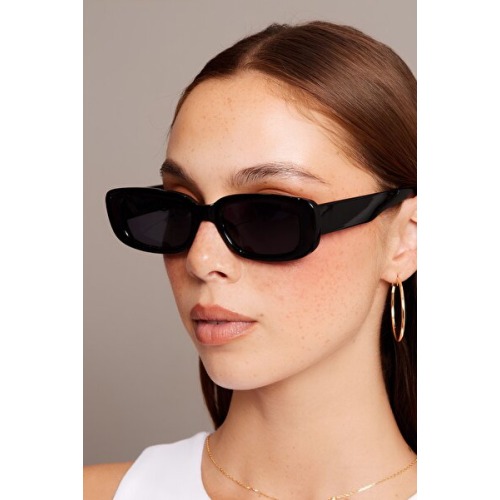 MACERATİ Unisex Siyah Vintage Retro Kemik Güneş Gözlüğü Chunkyframe