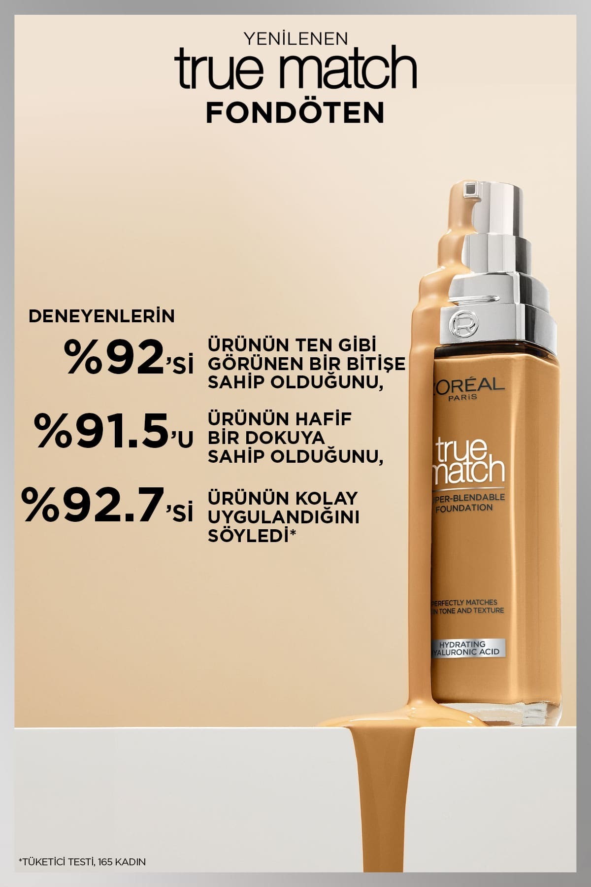 L'Oreal Paris True Match Bakım Yapan Fondöten - 2N Nötr Alt Ton - Görsel 3