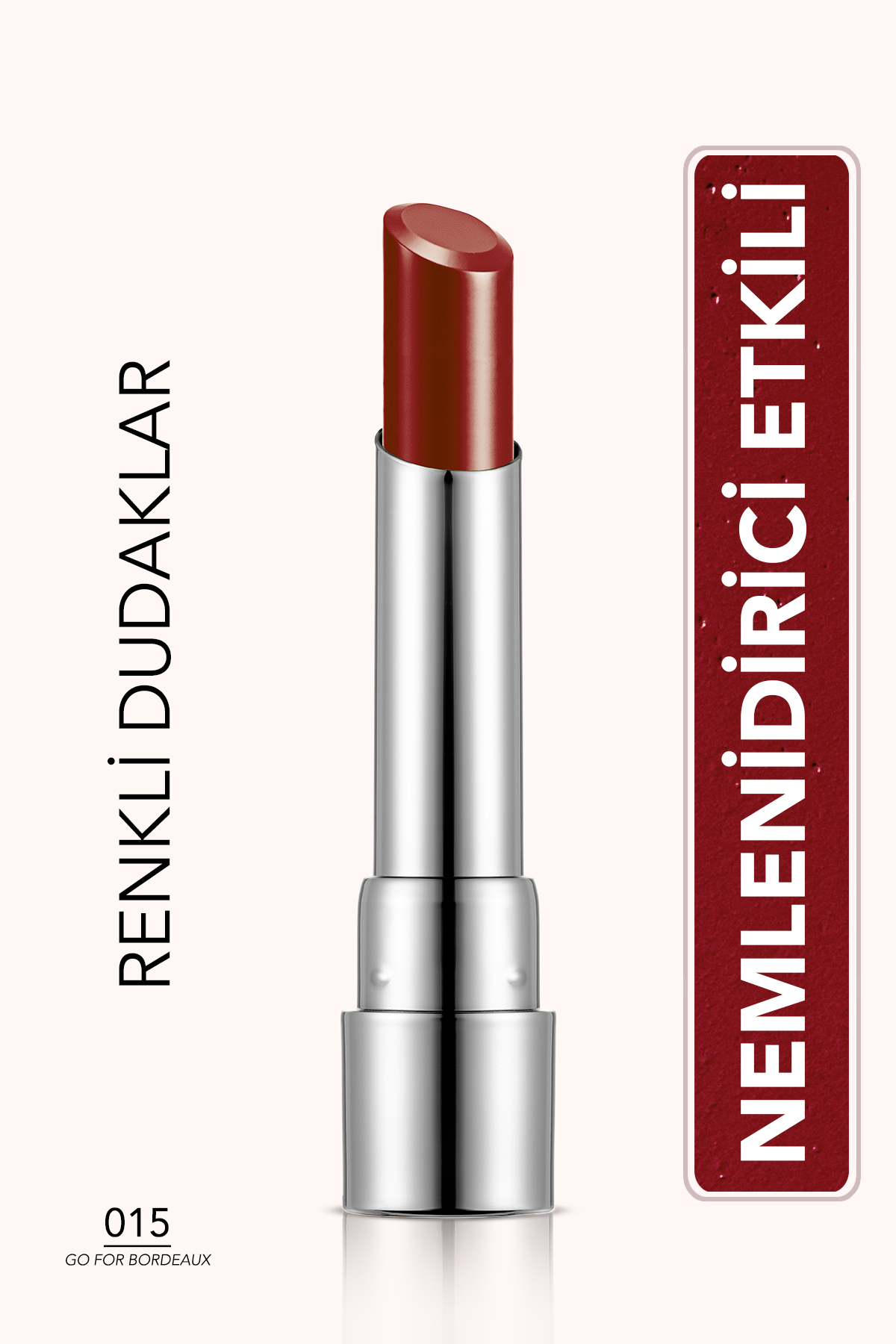 Flormar Nemlendirici Parlak Ruj - Sheer Up Lipstick - 015 Go For Bordeaux - 8682536012133