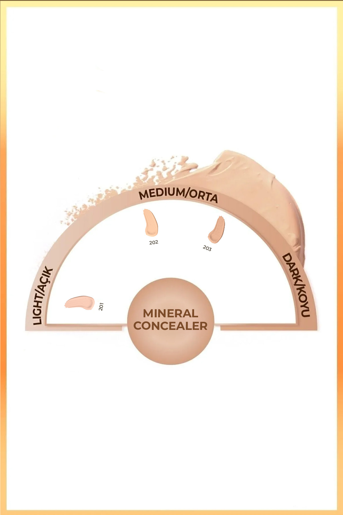NOTE Mineral Concealer Spf 15 Yoğun Kapatıcı Metal Başlıklı Göz Altı Kapatıcısı - 202 Orta Açık - Görsel 3
