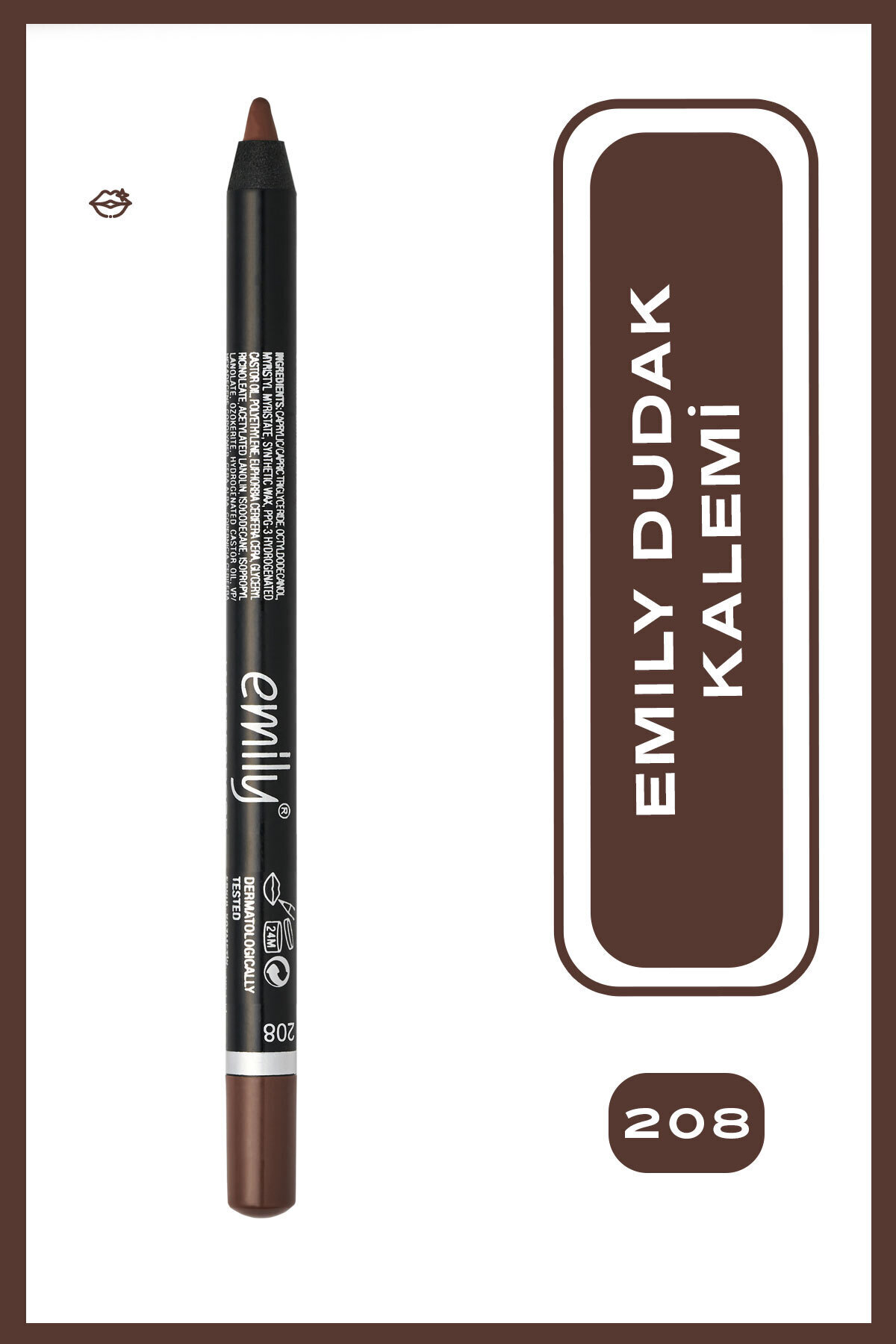 Golden Rose Long Lasting Lip Pencil - 208 - Dudak Kalemi