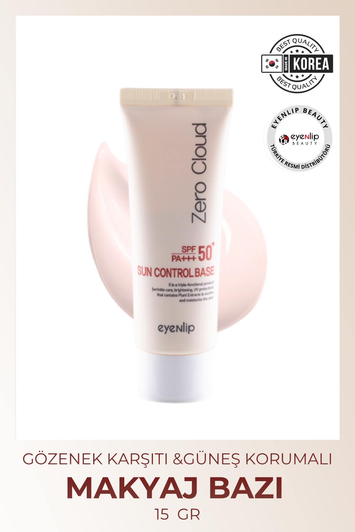 Eyenlip Beauty Gözenek Karşıtı Etkili Güneş Korumalı Makyaj Bazı 50 gr