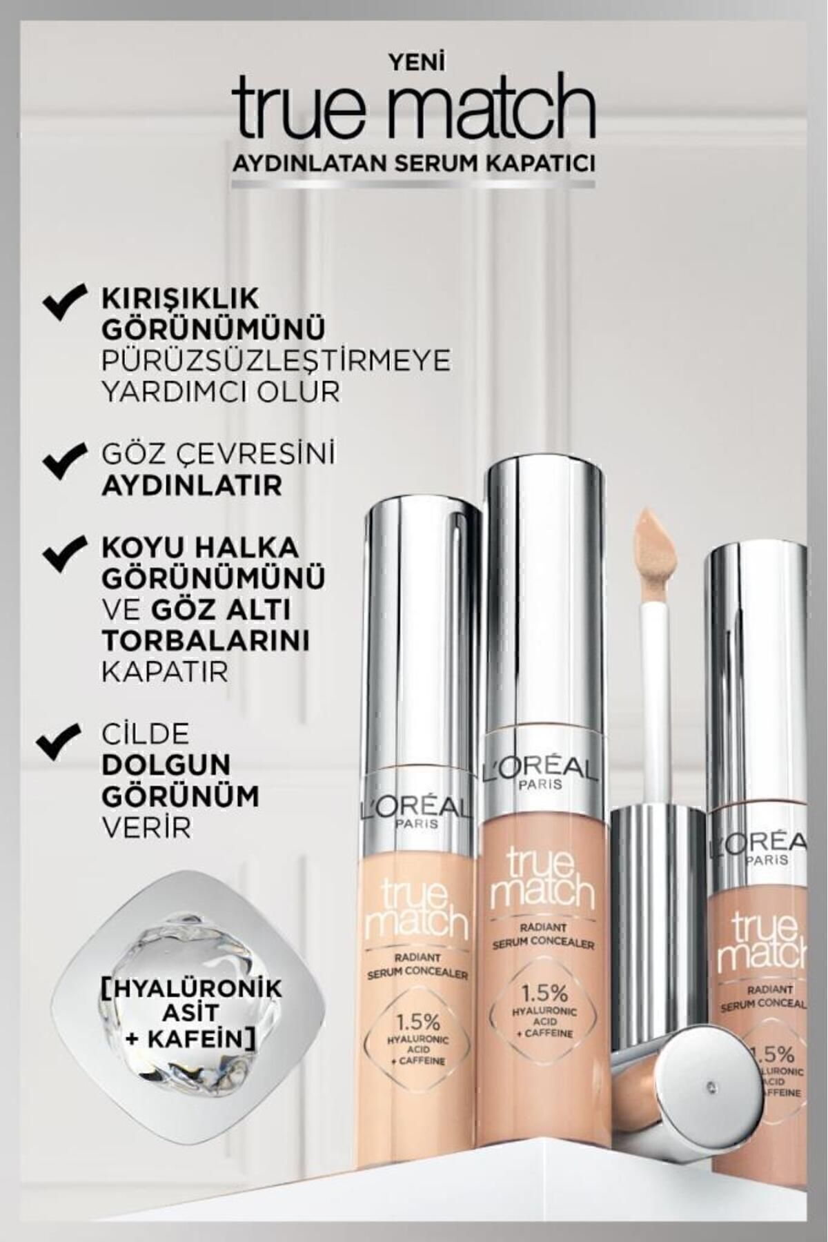 L'Oreal Paris True Match Aydınlatan Serum Kapatıcı - 1n 11 ml - Görsel 3