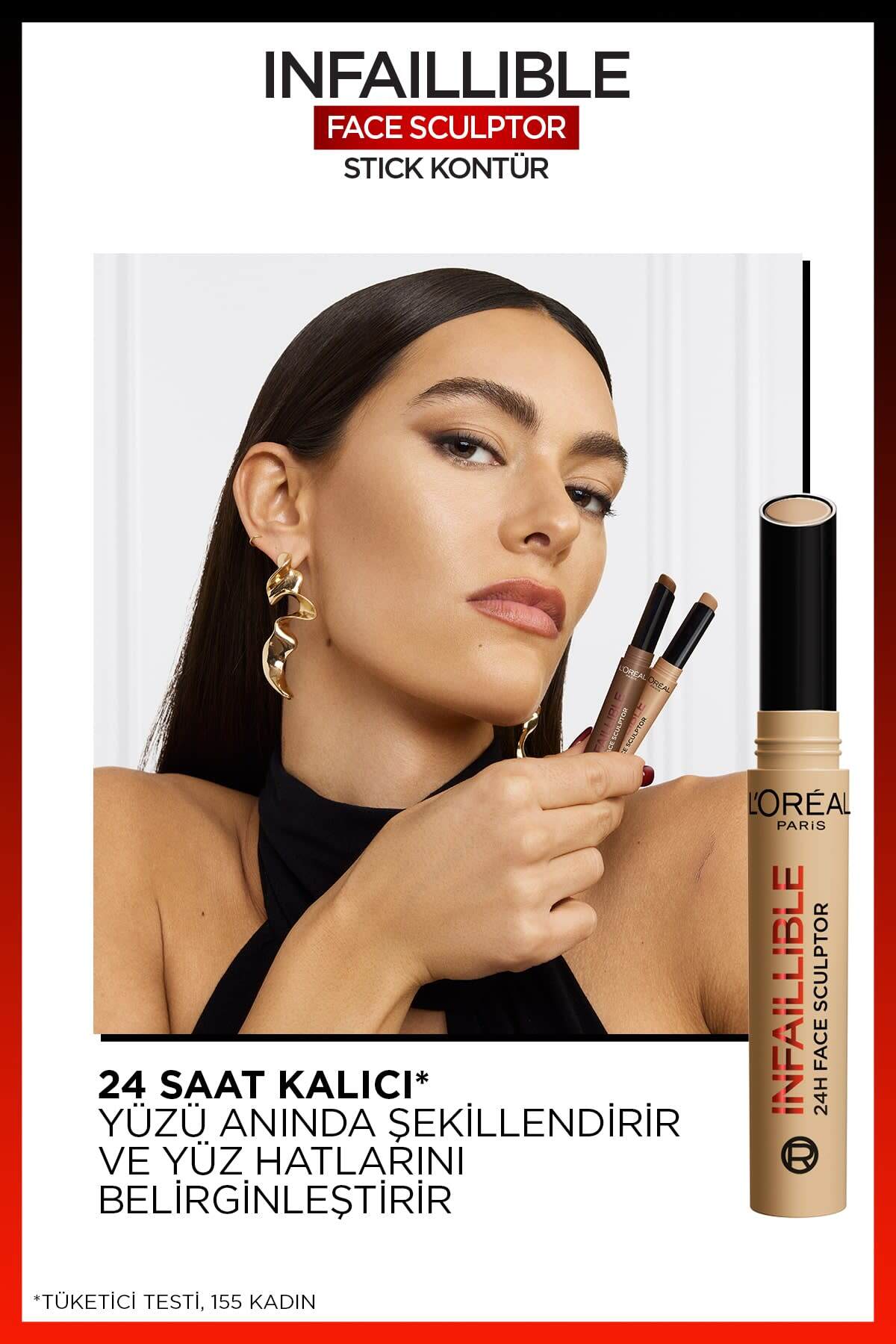 L'Oreal Paris Infaillible Face Sculpter Stick Kontür - Fair Light - Görsel 3