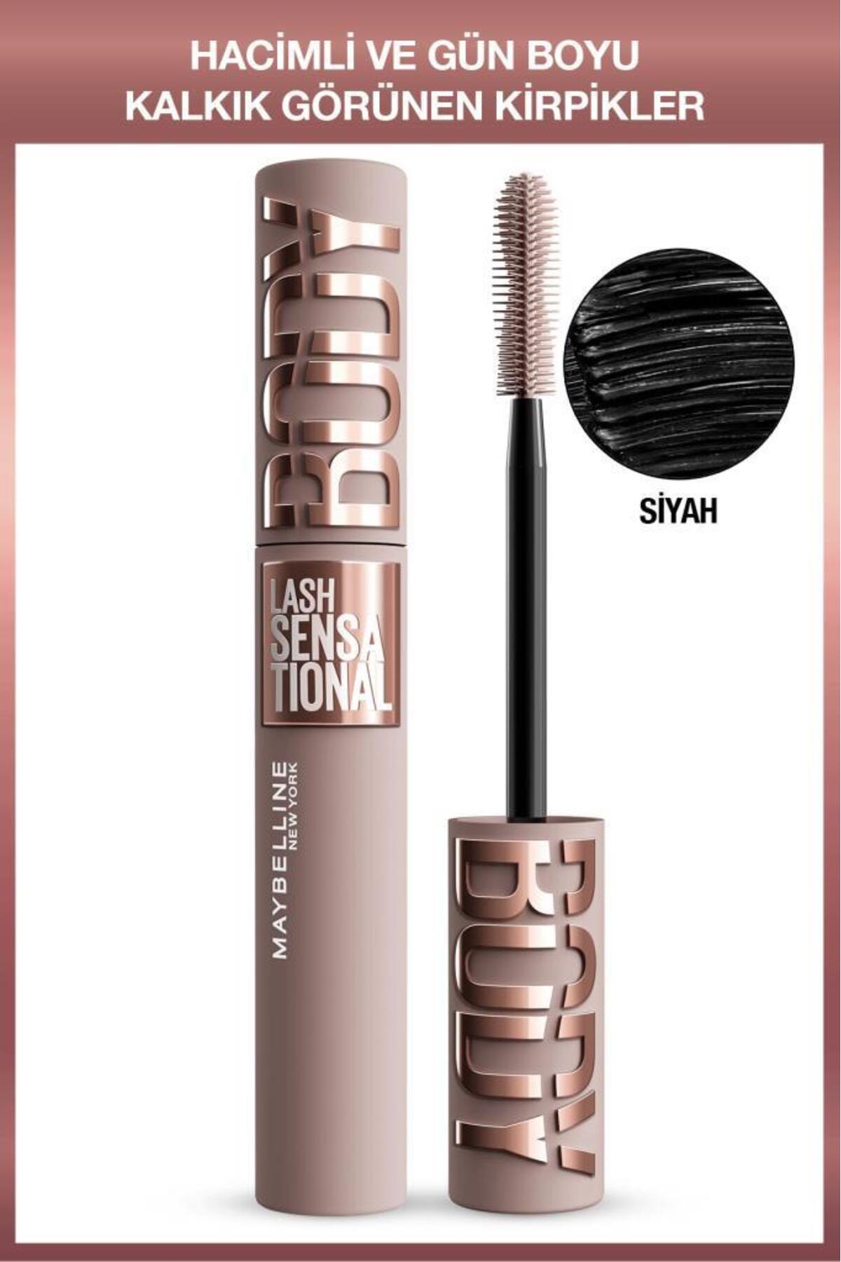 Maybelline New York Lash Sensational Body Maskara - Hacimli ve Gün Boyu Kalkık Görünen Kirpikler