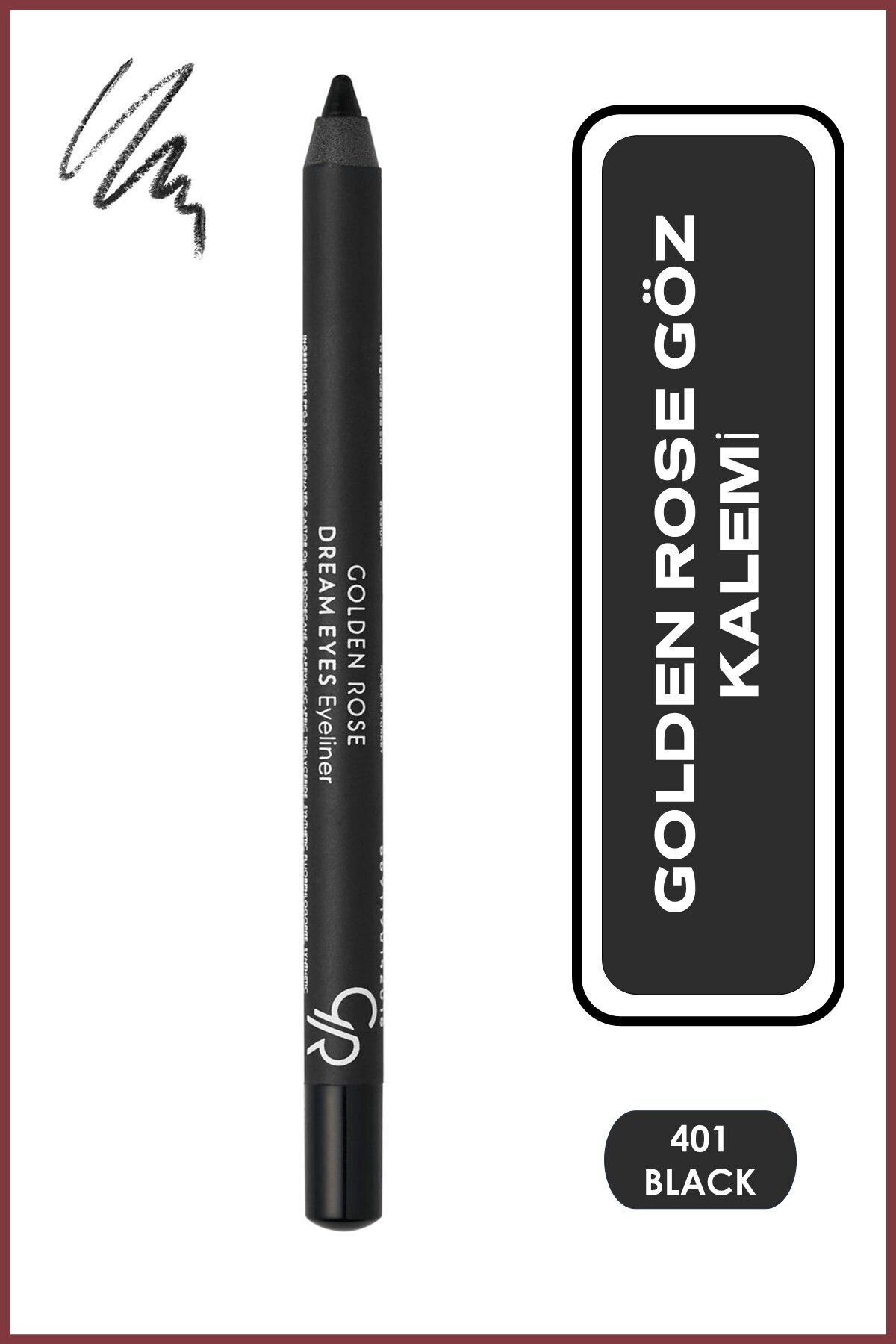 Golden Rose Dream Eyes Eyeliner No: 401 - Mat Bitişli Yumuşak Göz Kalemi