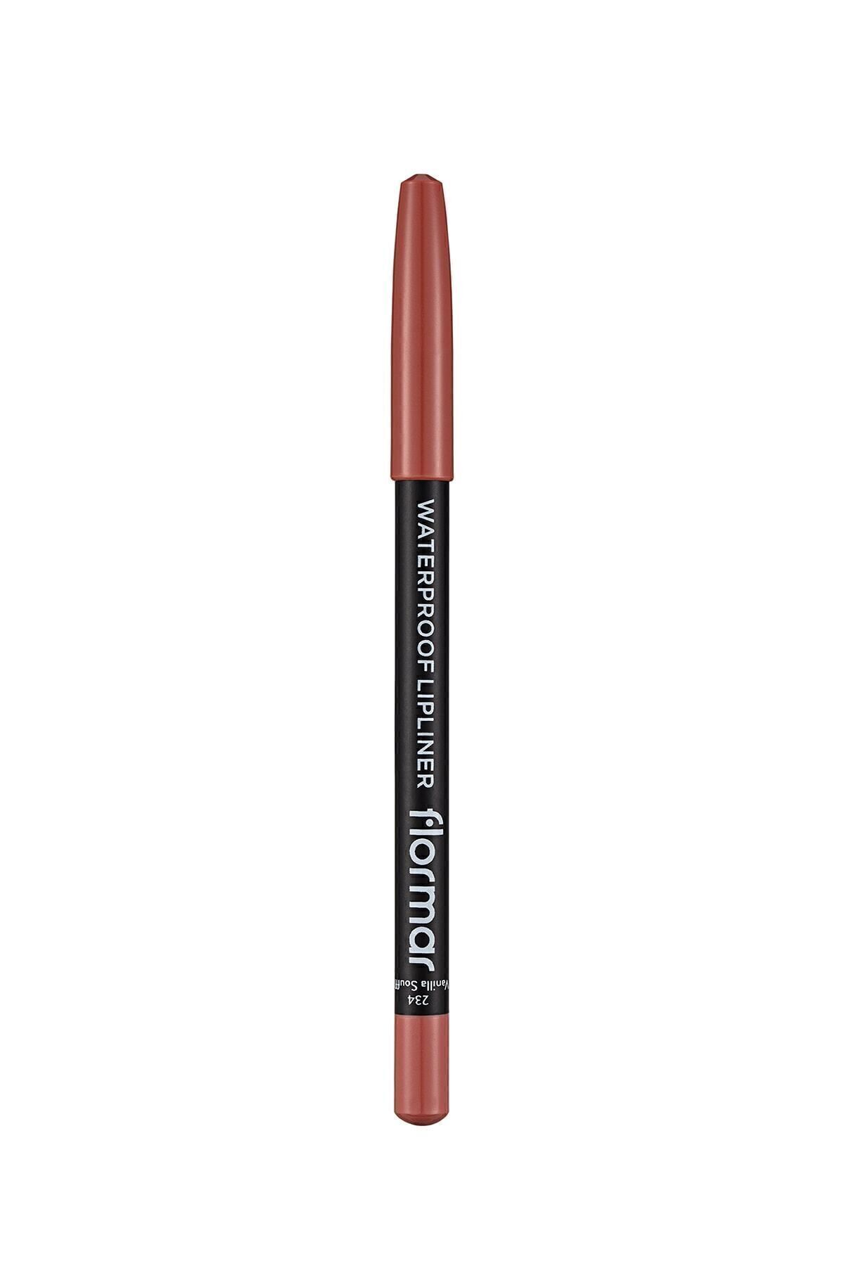 Flormar Suya Dayanıklı Dudak Kalemi (KAHVE) - Waterproof Lipliner - 234 Vanilla Sff - 8690604567478 - Görsel 3