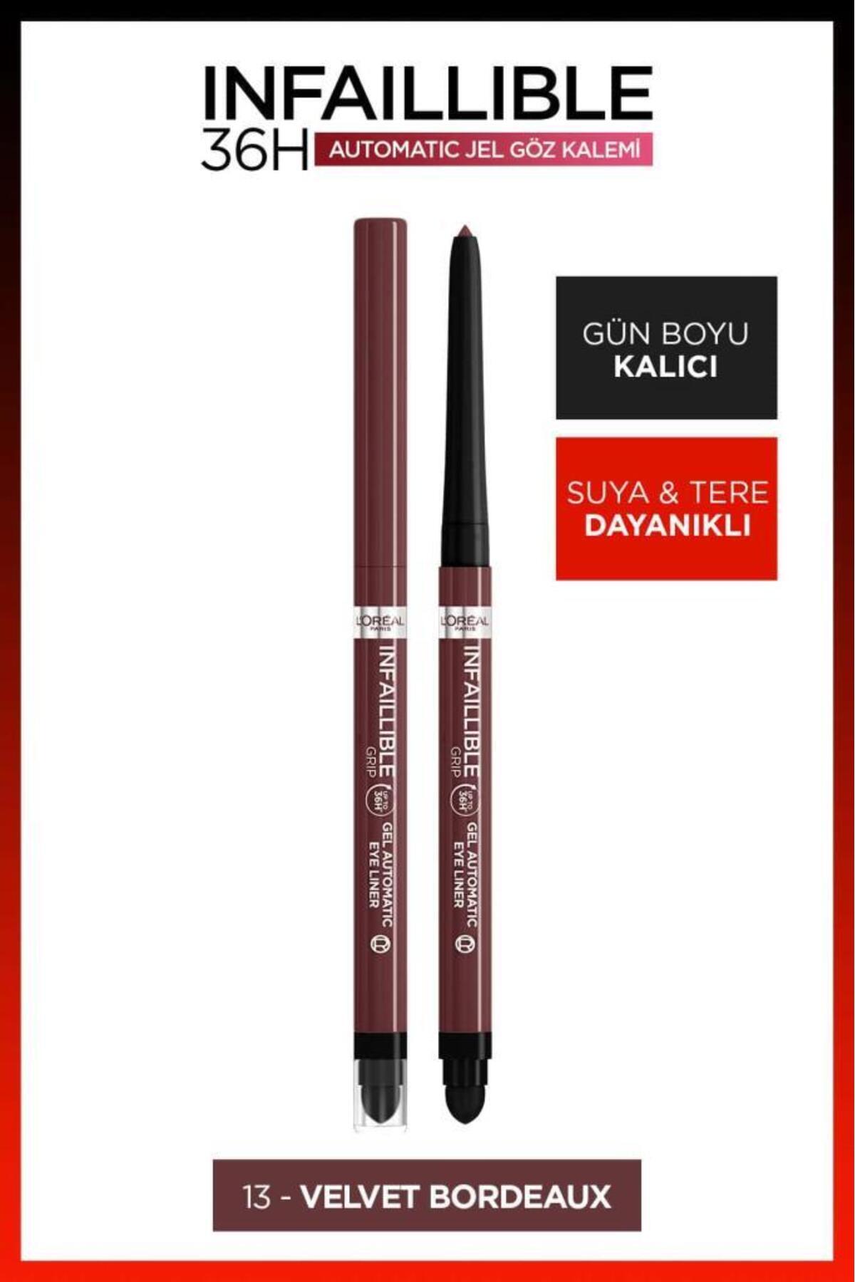 L'Oreal Paris L'Oréal Paris Automatic Jel Infaillible Göz Kalemi - 13 Velvet Bordeaux