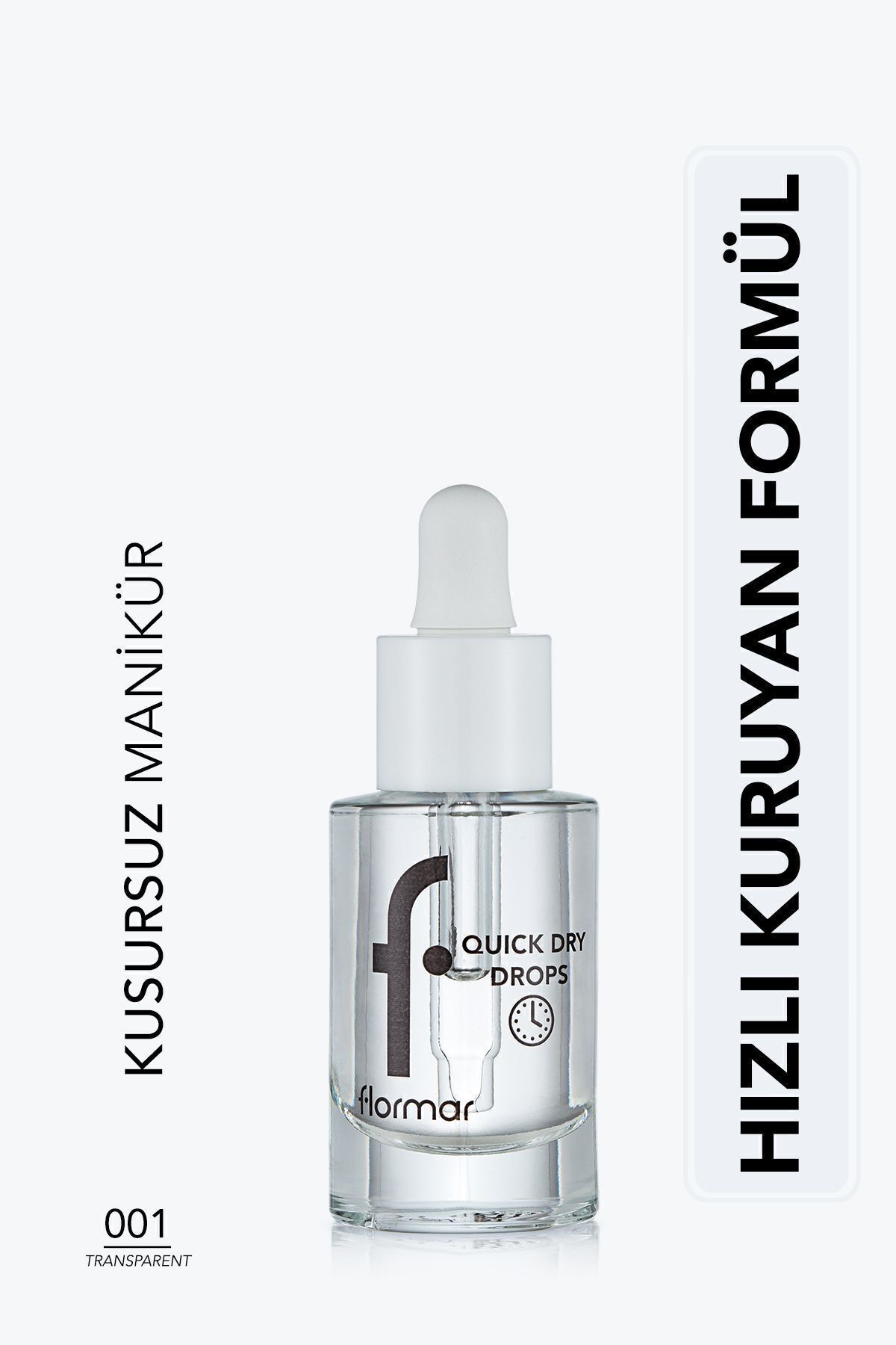 Flormar Hızlı Kurutma Etkili Oje Sonrası Bakım Yağı - Quick Dry Drops - 001 - 8682536046534