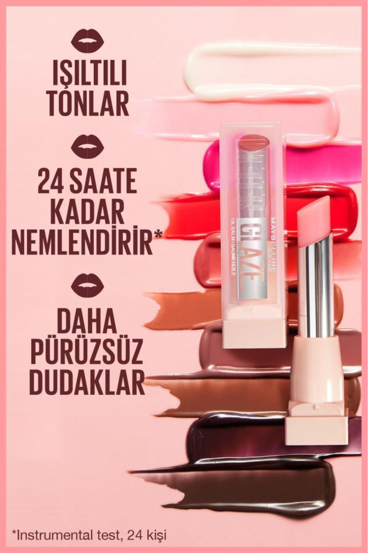Maybelline New York Lifter Glaze Shea Yağı ve Hyalüronik Asit içeren Renkli Dudak Balmı - 02 Pink Drip - Görsel 3