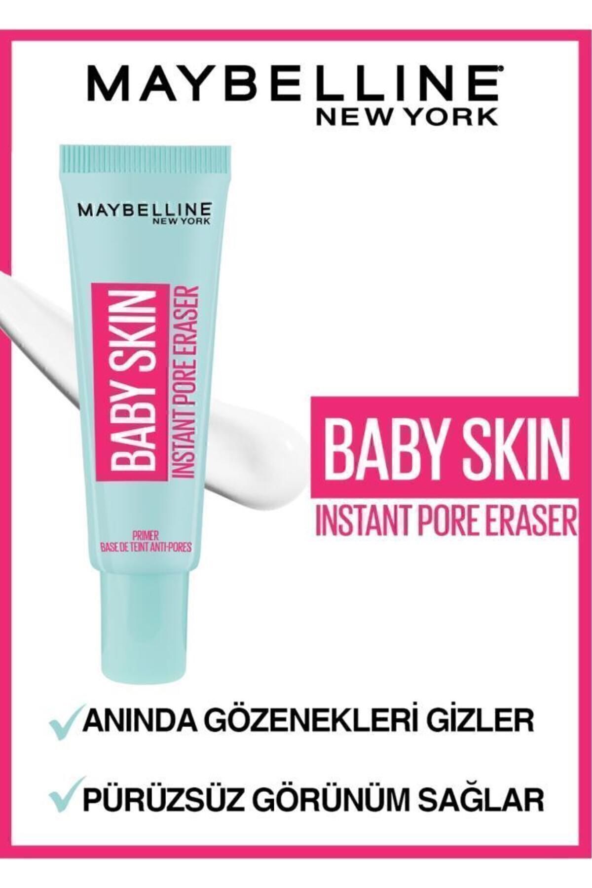 Maybelline New York Baby Skin Gözenek Gizleyici Makyaj Bazı & Mini Super Stay Matte Ink Ruj 15 Lover 2.7 ML - Görsel 3