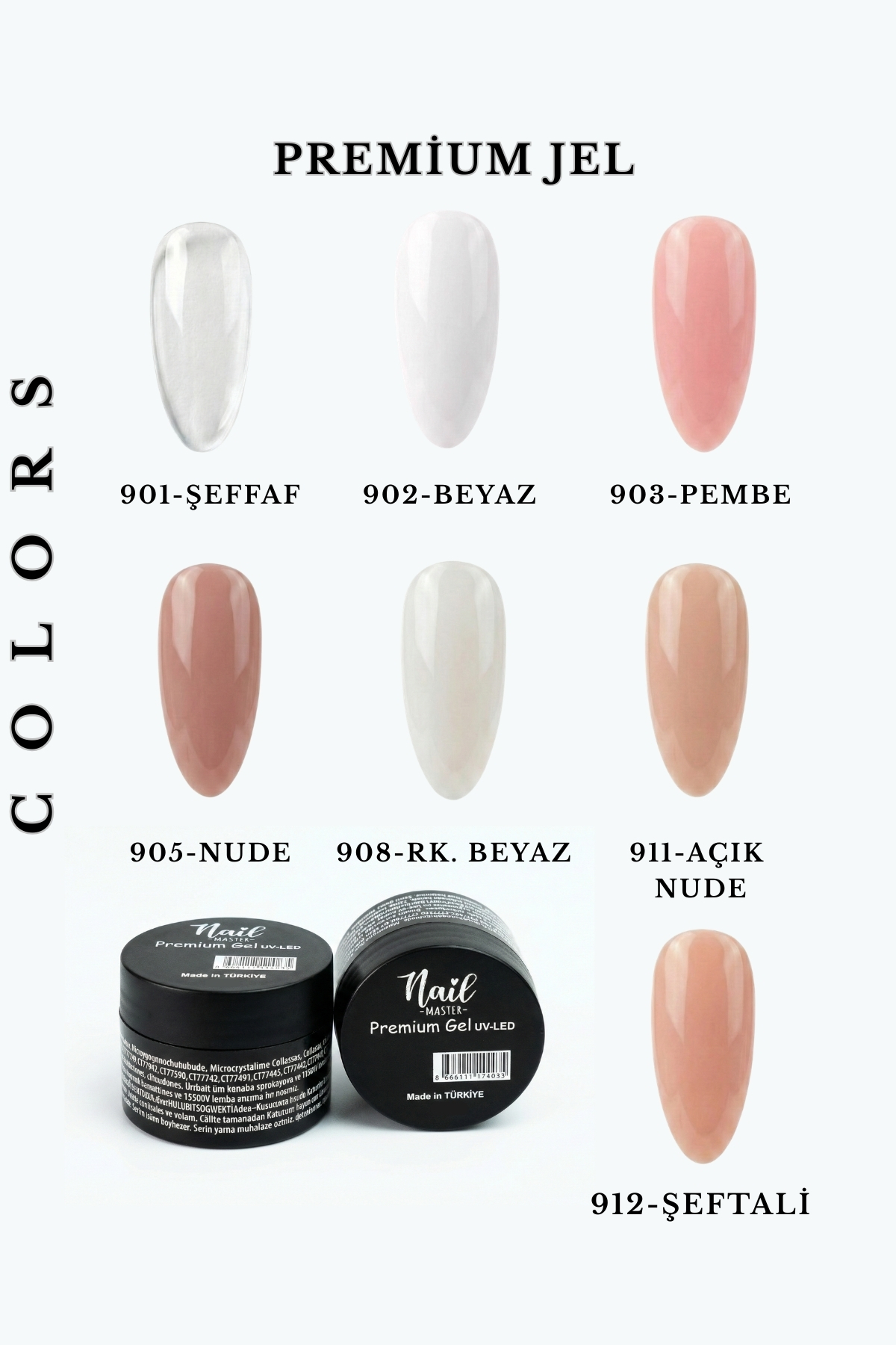 Nail Master Protez Tırnak Jel (Builder Gel) 15ml 903-naturel Pink - Görsel 3