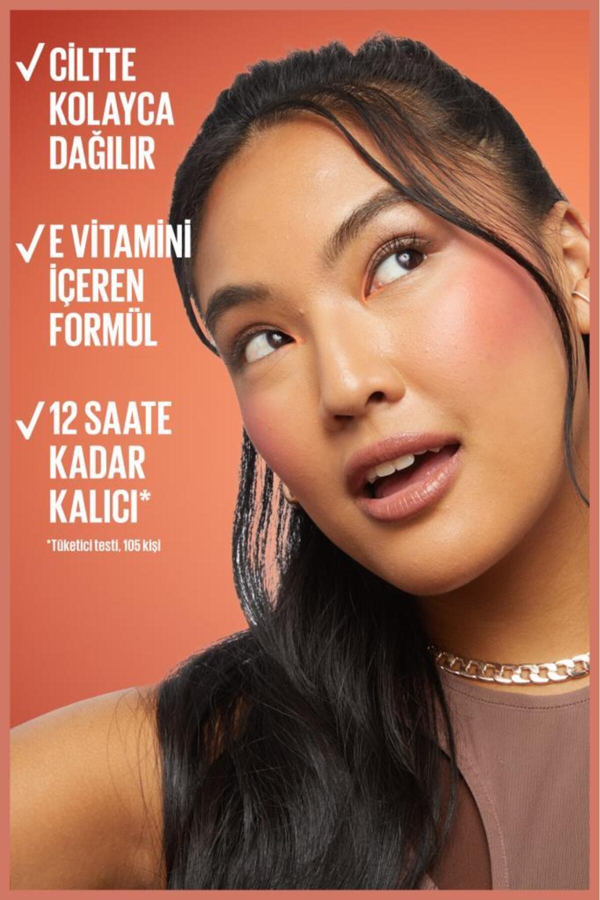 Maybelline New York Sunkisser Hazy Matte Likit Allık - 30 Pink Mirage - Görsel 3