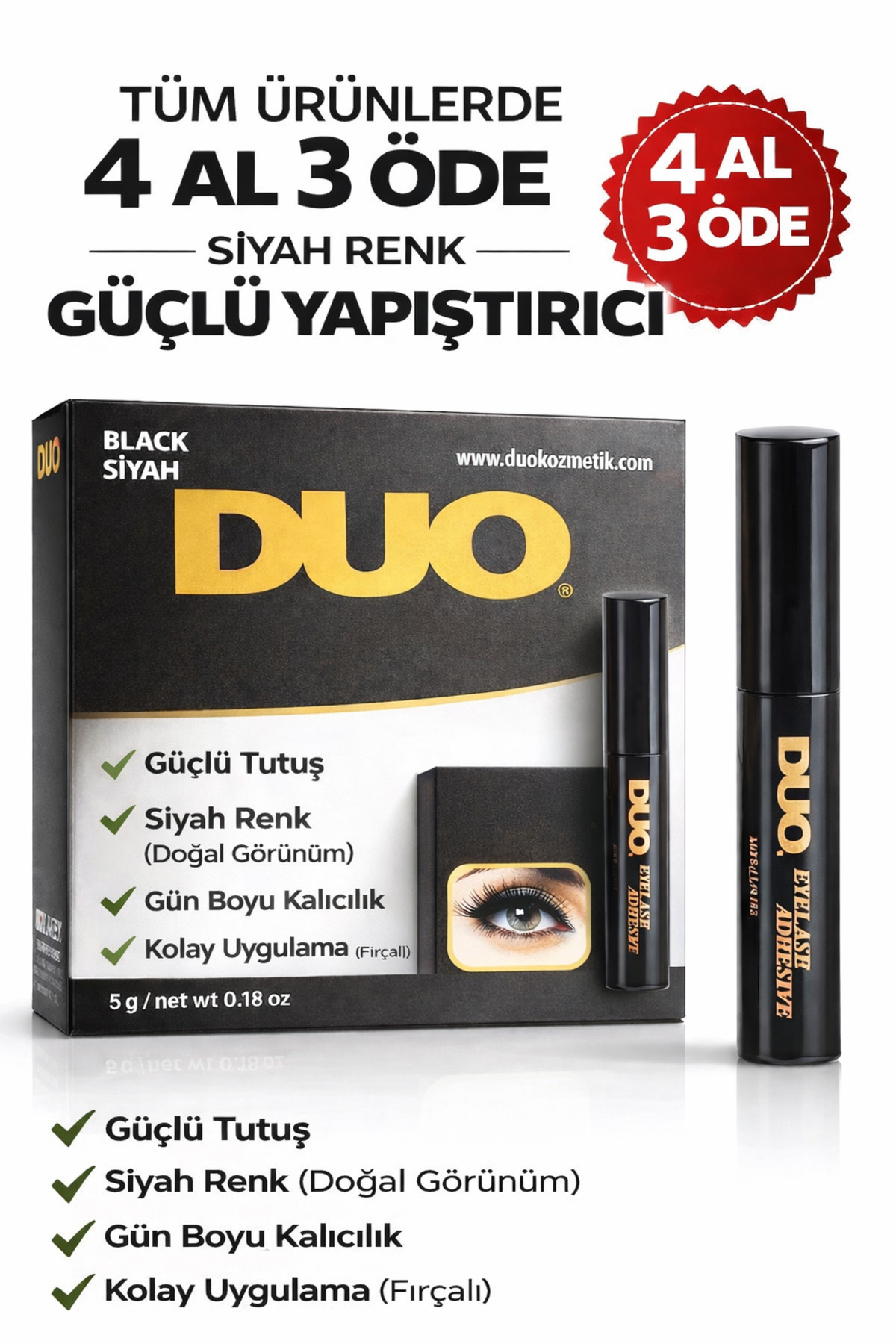Duo Takma Kirpik Yapiştırıcısı 5 gr Siyah