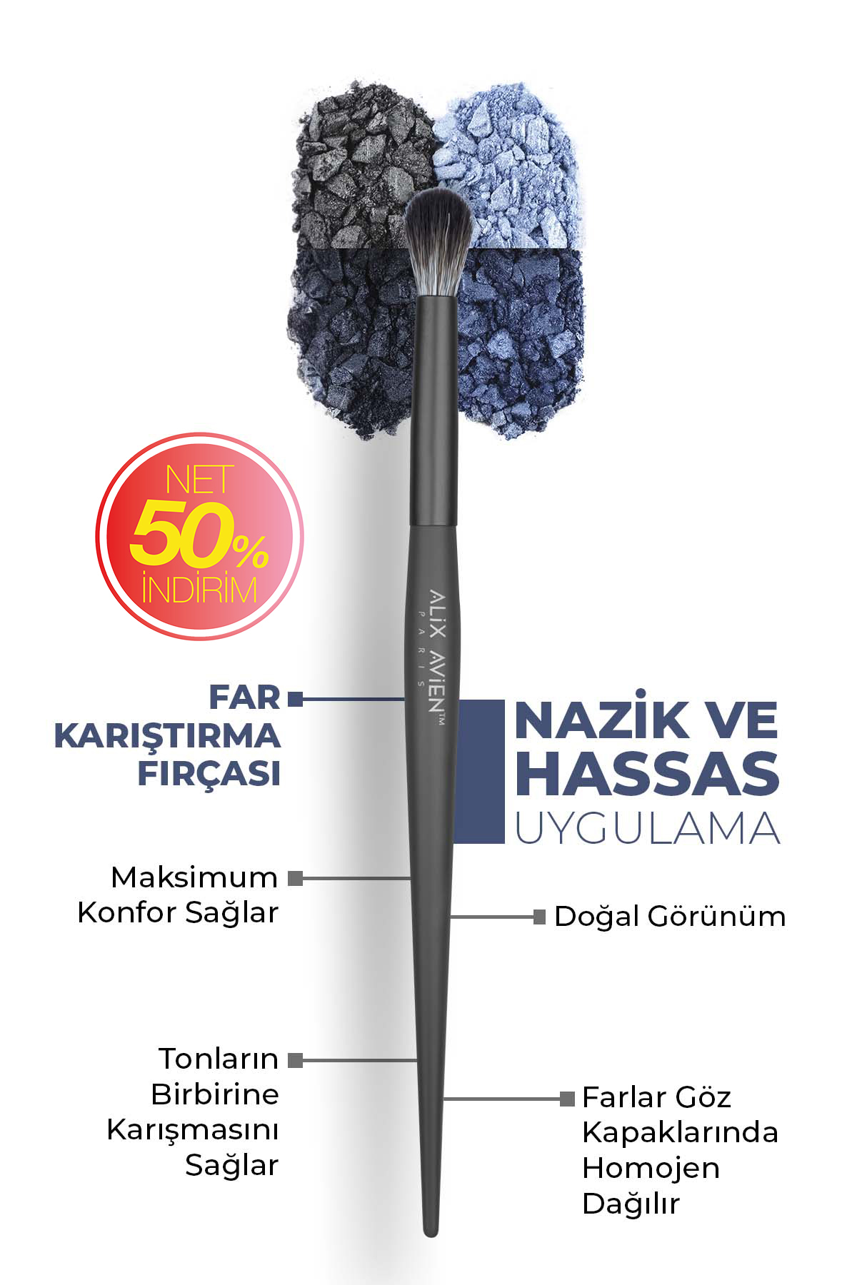 Alix Avien Far Karıştırma Fırçası - Blending Brush