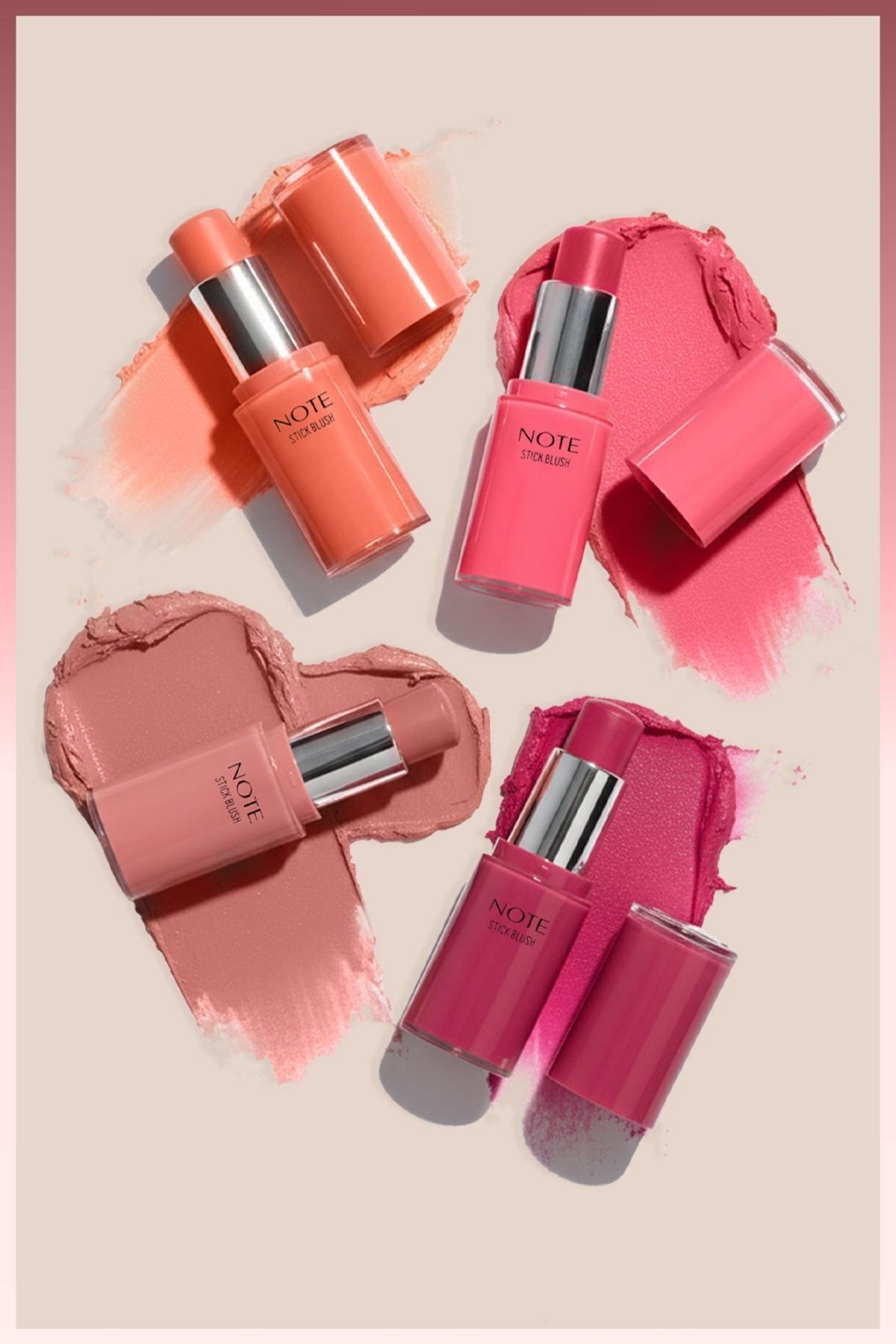 NOTE Stick Blush Nemlendirici Yumuşak Stick Allık - 20 Rosy - Görsel 3
