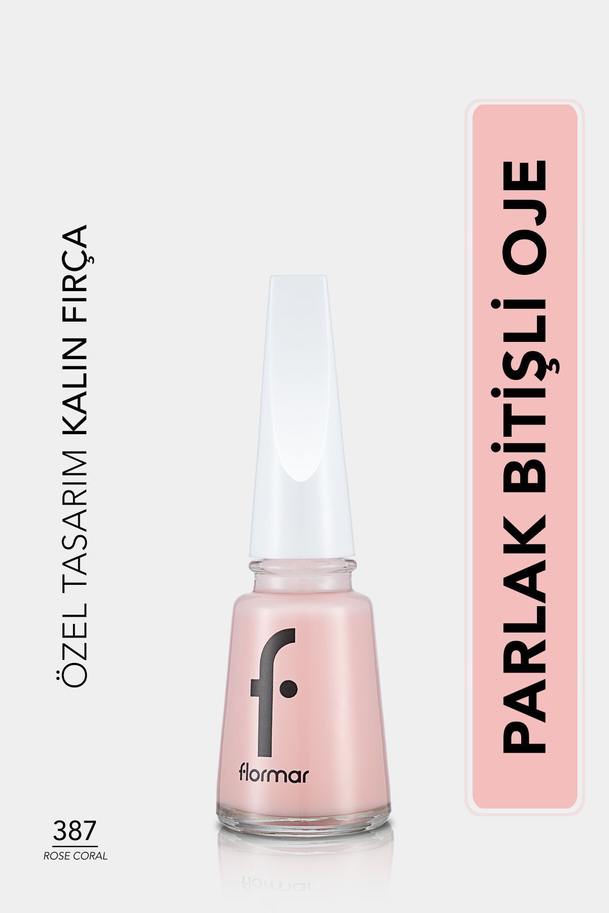 Flormar Klasik Parlak Bitişli Yüksek Pigmentli Oje-nail Enamel- 397 Rose Coral New- 8682536035972