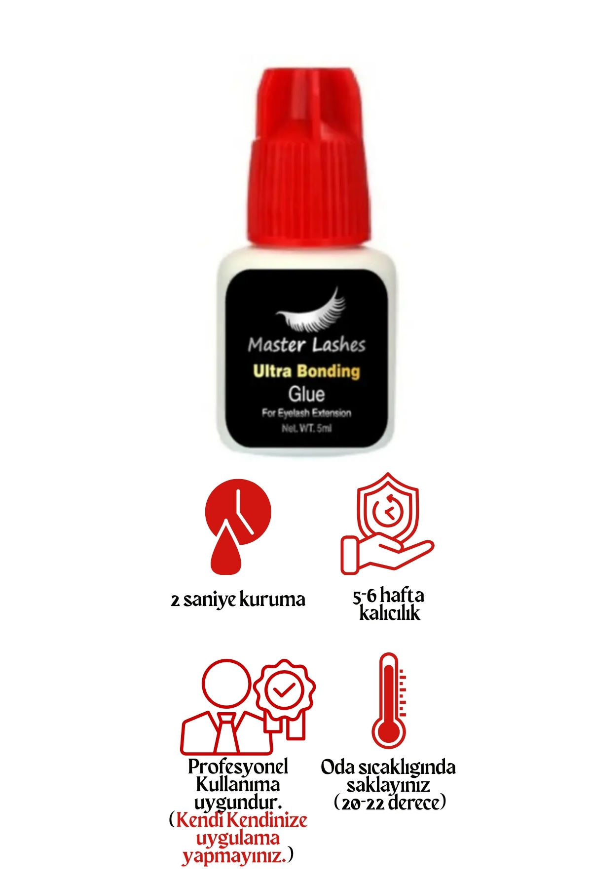 Master Lashes Ipek Kirpik Yapıştırıcısı Orjinal Kore 5ml